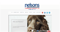 Desktop Screenshot of nelsonslegal.co.uk